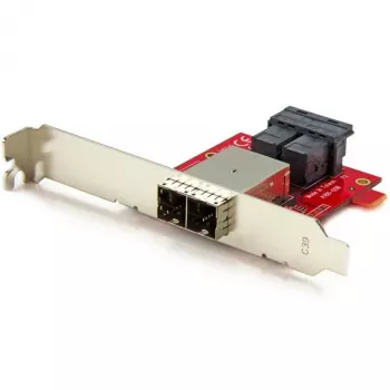 StarTech.com Mini-SAS Adapter – Dual SFF-8643 auf SFF-8644 – mit Full- und Low-Profile-Halterungen – 12 Gbit/s