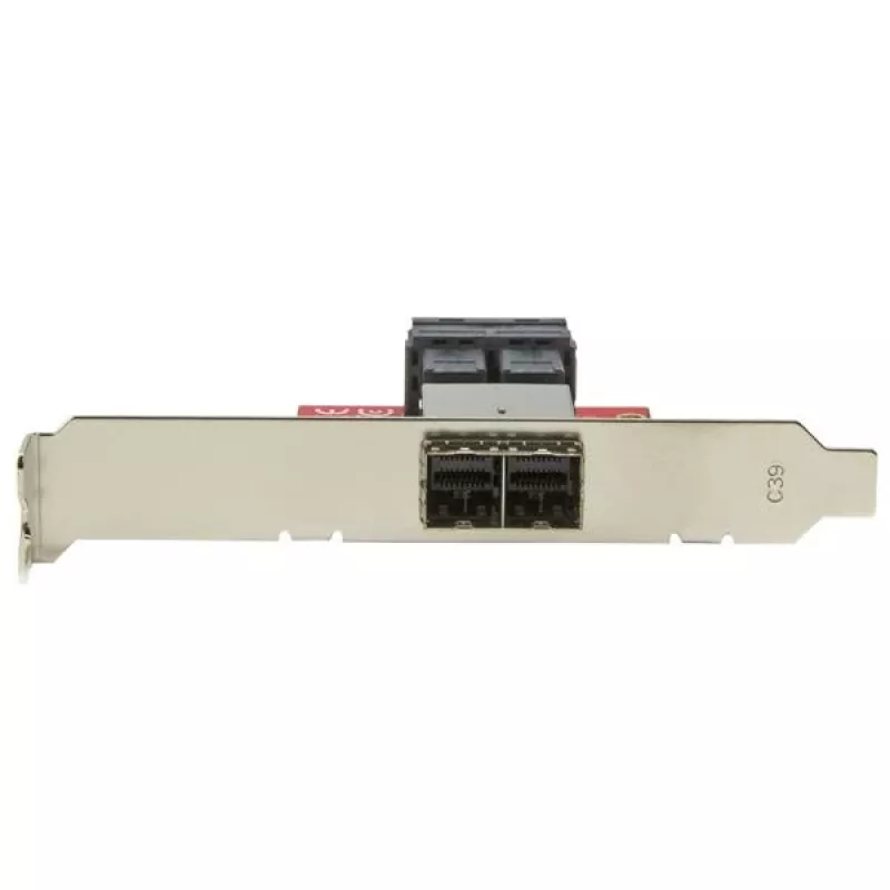 StarTech.com Mini-SAS Adapter – Dual SFF-8643 auf SFF-8644 – mit Full- und Low-Profile-Halterungen – 12 Gbit/s