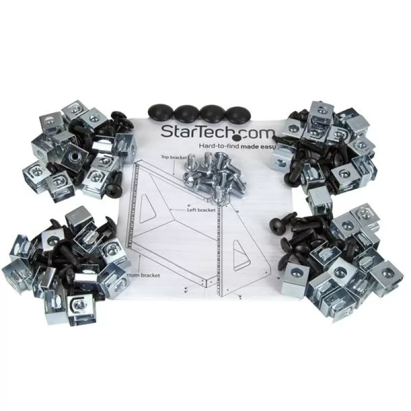 StarTech.com 2-Post-16U-Hochleistungs-Desktop-Serverrack, kleines offenes 19-Zoll-Computerrack, kompaktes Netzwerkrack für AV-/Studio-/Daten-/IT-Equipment, TAA-konform – freistehendes Zwei-Pfosten-Rack für Zuhause/Büro