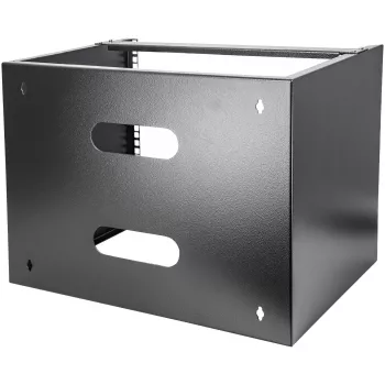 StarTech.com 8U Wandmontage Netzwerk-Rack - 36 cm tief (Low Profile) - 48 cm (19 inch) Patch Panel Halterung für flache Server- und IT-Geräte, Netzwerk-Switches - 36 kg Tragfähigkeit, Schwarz