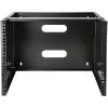 StarTech.com 8U Wandmontage Netzwerk-Rack - 36 cm tief (Low Profile) - 48 cm (19 inch) Patch Panel Halterung für flache Server- und IT-Geräte, Netzwerk-Switches - 36 kg Tragfähigkeit, Schwarz