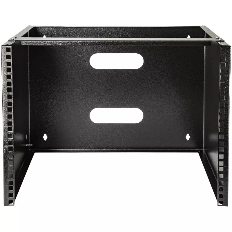 StarTech.com 8U Wandmontage Netzwerk-Rack - 36 cm tief (Low Profile) - 48 cm (19 inch) Patch Panel Halterung für flache Server- und IT-Geräte, Netzwerk-Switches - 36 kg Tragfähigkeit, Schwarz