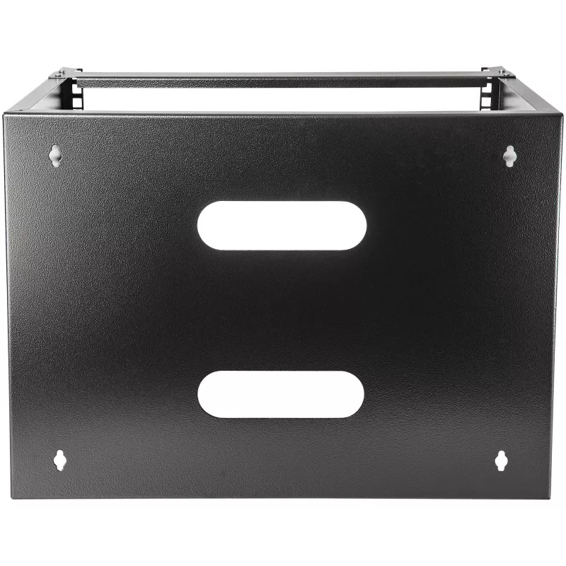 StarTech.com 8U Wandmontage Netzwerk-Rack - 36 cm tief (Low Profile) - 48 cm (19 inch) Patch Panel Halterung für flache Server- und IT-Geräte, Netzwerk-Switches - 36 kg Tragfähigkeit, Schwarz
