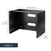 StarTech.com 8U Wandmontage Netzwerk-Rack - 36 cm tief (Low Profile) - 48 cm (19 inch) Patch Panel Halterung für flache Server- und IT-Geräte, Netzwerk-Switches - 36 kg Tragfähigkeit, Schwarz