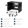 StarTech.com 8U Wandmontage Netzwerk-Rack - 36 cm tief (Low Profile) - 48 cm (19 inch) Patch Panel Halterung für flache Server- und IT-Geräte, Netzwerk-Switches - 36 kg Tragfähigkeit, Schwarz