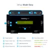 StarTech.com 4 Bay SSD/HDD Hard Drive Eraser - 2.5 inch & 3.5 inch SATA - Hostless Standalone Secure Erase External Disk Sanitizer - 9 Erase Modes - RS232 Printer Port - NIST/DOD & TAA Compliant