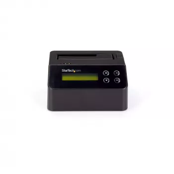 StarTech.com Einzel-Schacht-Festplattenlöscher, eigenständiger HDD/SSD-Sanitizer, 4Kn, USB 3.0 zu SATA III (6 Gbit/s), 9 Löschmodi, LCD-Anzeige, Sicheres Löschen Festplatten-Sanitizer-Dock, DB-9 Druckeranschluss, TAA-konform