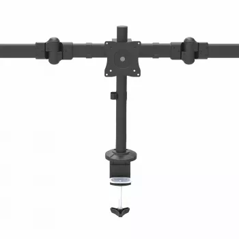 StarTech.com Tischmontage dreifacher Monitorarm – Ergonomische VESA 3-Monitorhalterung bis 27″ – Gelenkige und höhenverstellbare Mastmontage – Neig-/Schwenk-/Rotierfunktion für LCD/LED-Bildschirm – Tischklemme/Tischdurchführung
