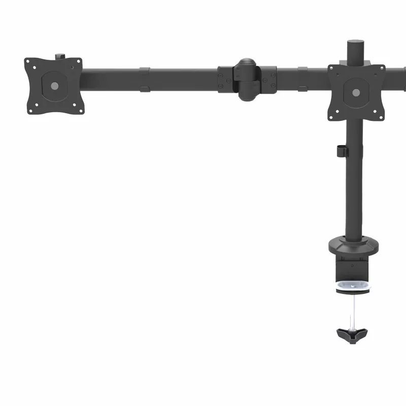 StarTech.com Tischmontage dreifacher Monitorarm – Ergonomische VESA 3-Monitorhalterung bis 27″ – Gelenkige und höhenverstellbare Mastmontage – Neig-/Schwenk-/Rotierfunktion für LCD/LED-Bildschirm – Tischklemme/Tischdurchführung