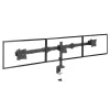 StarTech.com Tischmontage dreifacher Monitorarm – Ergonomische VESA 3-Monitorhalterung bis 27″ – Gelenkige und höhenverstellbare Mastmontage – Neig-/Schwenk-/Rotierfunktion für LCD/LED-Bildschirm – Tischklemme/Tischdurchführung