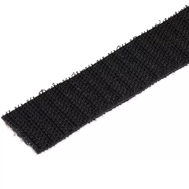 StarTech.com 50ft Hook and Loop Roll - Cut-to-Size Reusable Kabel Ties - Bulk Industrial Wire Fastener Tape /Adjustable Fabric Wraps Schwarz / Resuable Self Gripping Kabel Management Straps