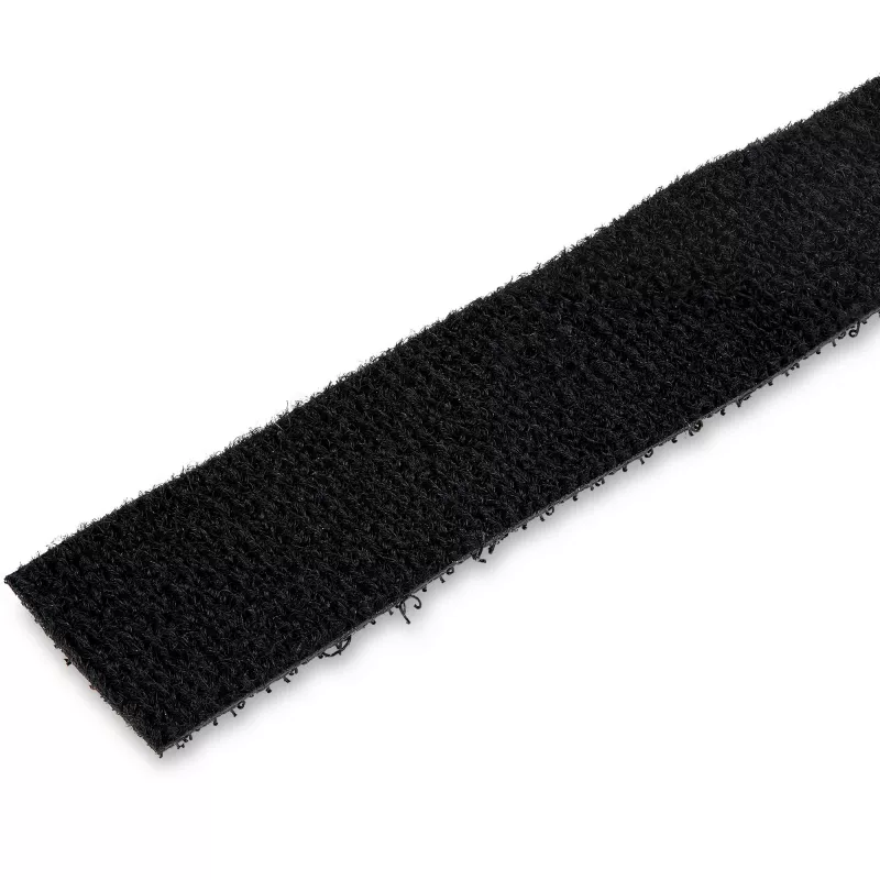 StarTech.com 50ft Hook and Loop Roll - Cut-to-Size Reusable Kabel Ties - Bulk Industrial Wire Fastener Tape /Adjustable Fabric Wraps Schwarz / Resuable Self Gripping Kabel Management Straps