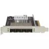 StarTech.com Quad Port 10G SFP+ Netzwerkkarte - Intel XL710 Open SFP+ Converged Adapter - PCIe 10 Gigabit Ethernet Server-NIC - 10GbE Glasfaser-LAN-Karte - Dell PowerEdge HPE ProLiant