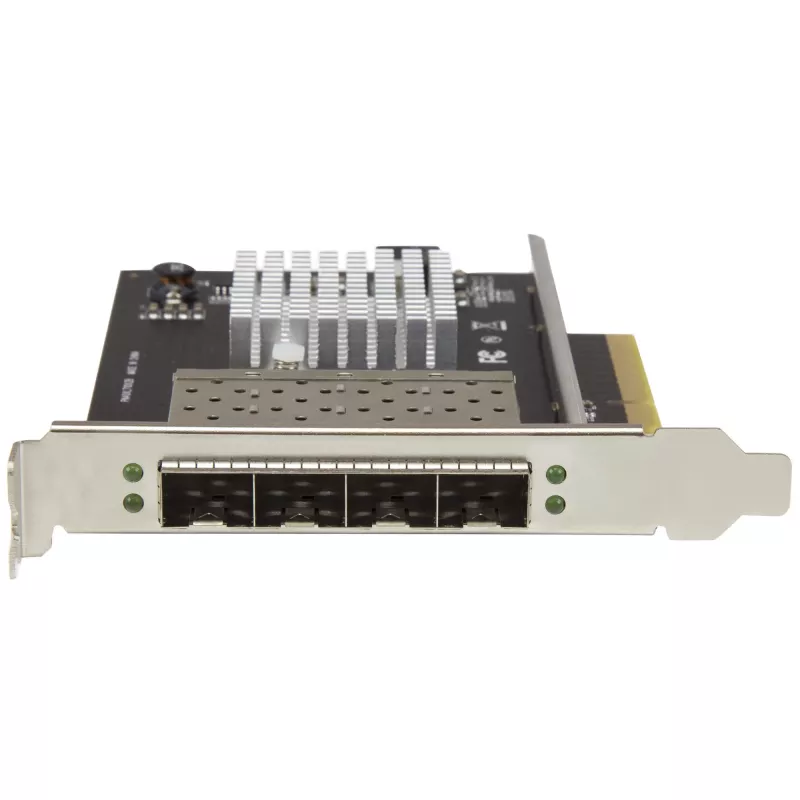 StarTech.com Quad Port 10G SFP+ Netzwerkkarte - Intel XL710 Open SFP+ Converged Adapter - PCIe 10 Gigabit Ethernet Server-NIC - 10GbE Glasfaser-LAN-Karte - Dell PowerEdge HPE ProLiant