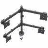 StarTech.com Tischhalterung Quad-Monitorarm – Ergonomische VESA 4-Monitorhalterung 2x2 bis 27 Zoll – Gelenkige & höhenverstellbare Mastmontage – Neig-/Schwenk-/Drehfunktion für LCD/LED-Bildschirm – Tischklemme/Kabeldurchführung
