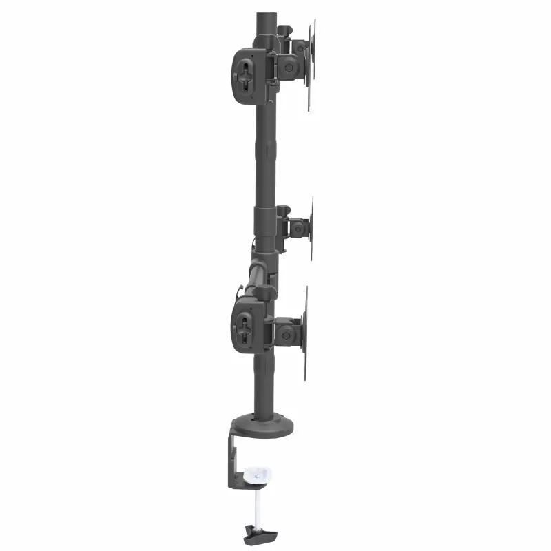StarTech.com Tischhalterung Quad-Monitorarm – Ergonomische VESA 4-Monitorhalterung 2x2 bis 27 Zoll – Gelenkige & höhenverstellbare Mastmontage – Neig-/Schwenk-/Drehfunktion für LCD/LED-Bildschirm – Tischklemme/Kabeldurchführung