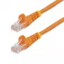 StarTech.com Cat5e Ethernet-Patchkabel mit rastnasenfreien RJ45-Steckern – 0,5 m, Orange