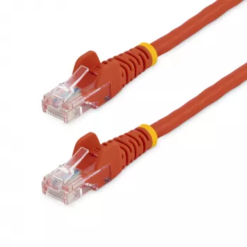 StarTech.com Cat5e Ethernet-Patchkabel mit rastnasenschutzlosen RJ45-Steckern – 0,5 m, Rot