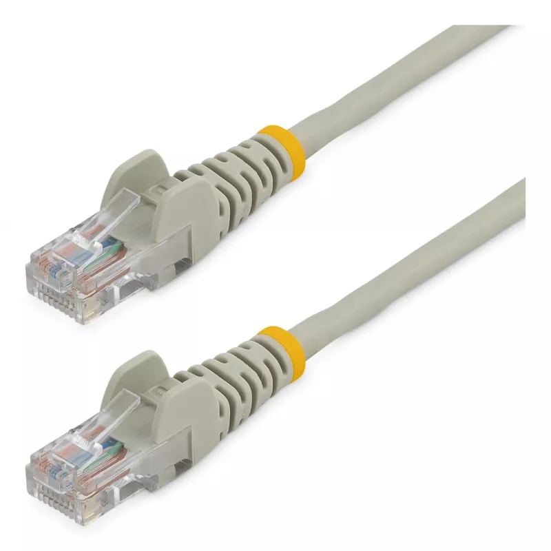 StarTech.com Cat5e Ethernet-Patchkabel mit snagless RJ45-Steckern – 0,5 m, Grau
