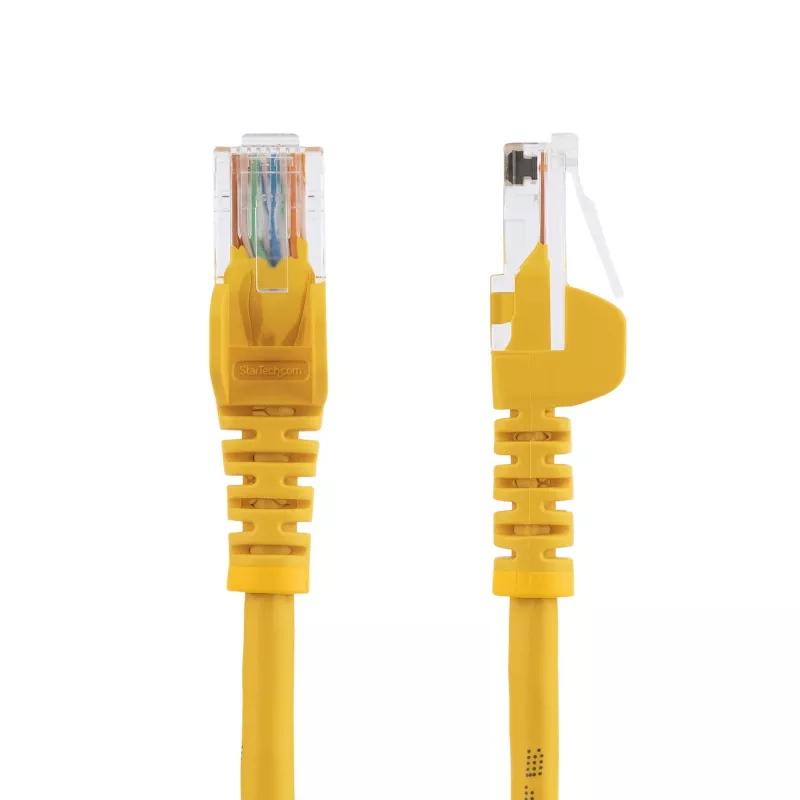 StarTech.com Cat5e Ethernet-Patchkabel mit rastnasenschutzgesicherten RJ45-Steckern – 5 m, Gelb
