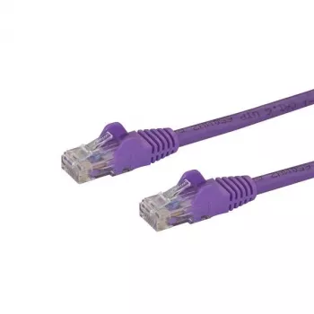 StarTech.com 50cm CAT6 Ethernet-Kabel – Lila CAT 6 Gigabit Ethernet-Kabel – 250MHz 100W PoE RJ45 UTP Netzwerk-/Patchkabel, rastnasenschutz mit Zugentlastung, einzeln geprüft