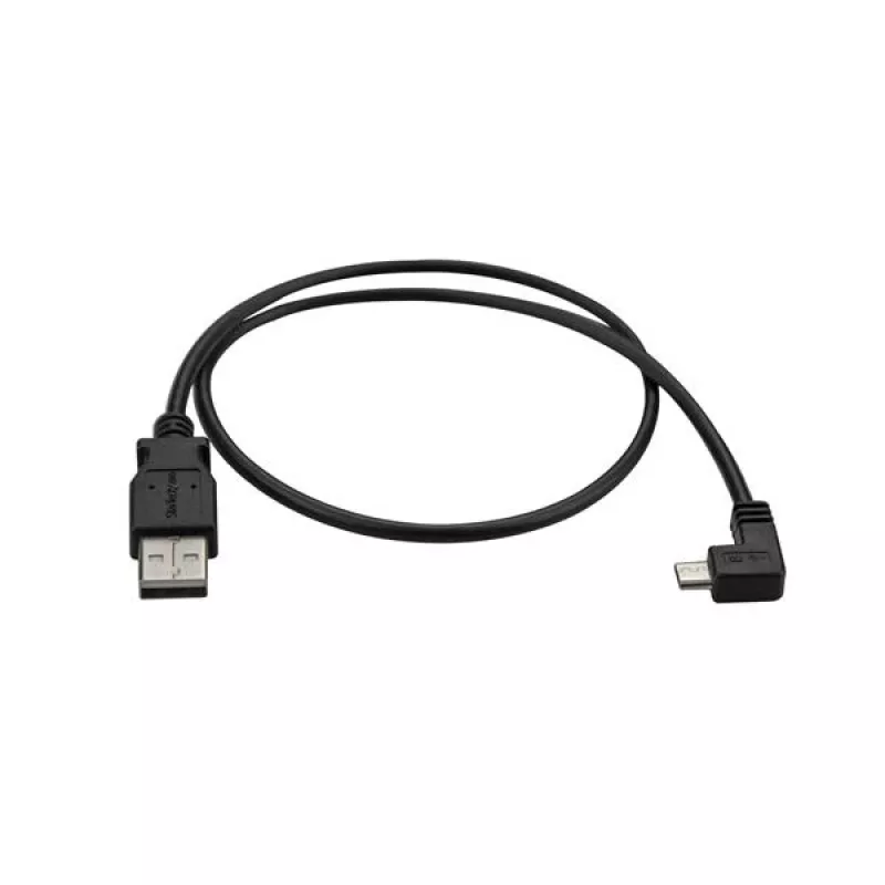 StarTech.com Micro-USB Lade- und Synchronisationskabel M/M – abgewinkeltes Micro-USB – 24 AWG – 0,5 m