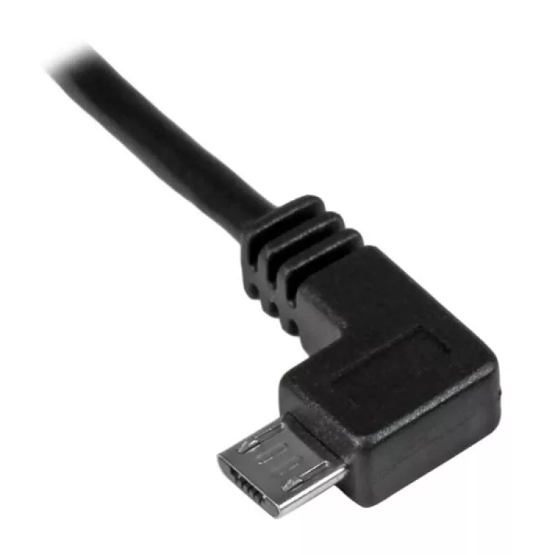 StarTech.com Micro-USB Lade- und Synchronisationskabel M/M - linksgewinkeltes Micro-USB - 24 AWG - 0,5 m