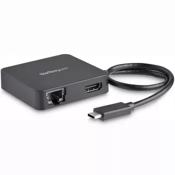 StarTech.com USB-C-Multiport-Adapter – tragbarer USB-C-Mini-Dock mit 4K-HDMI-Video – Gigabit-Ethernet, USB-3.0-Hub (1x USB-A, 1x USB-C) – USB-Typ-C-Multiport-Adapter – Thunderbolt 3 kompatibel