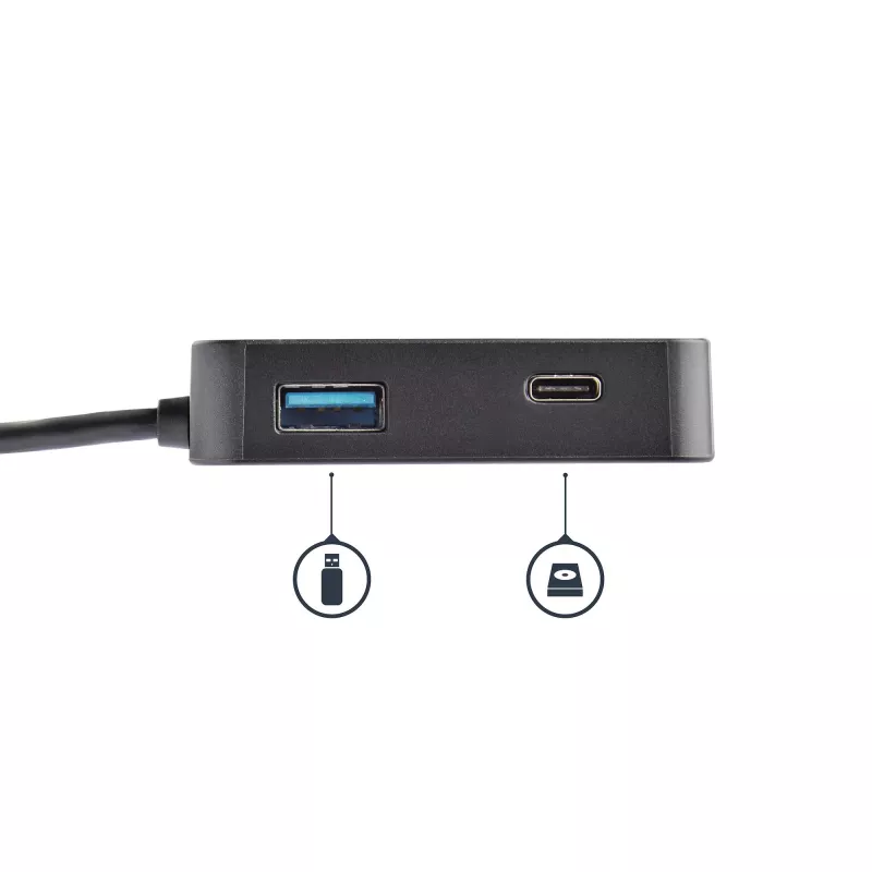 StarTech.com USB-C-Multiport-Adapter – tragbarer USB-C-Mini-Dock mit 4K-HDMI-Video – Gigabit-Ethernet, USB-3.0-Hub (1x USB-A, 1x USB-C) – USB-Typ-C-Multiport-Adapter – Thunderbolt 3 kompatibel