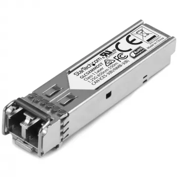 StarTech.com Cisco GLC-SX-MMD kompatibles SFP-Transceiver-Modul – 1000BASE-SX~Cisco GLC-SX-MMD kompatibles SFP-Modul – 1000BASE-SX – 1GbE Multimode-Faser-MMF-Glasfaser-Transceiver – 1GE Gigabit-Ethernet-SFP – LC 550m – 850nm – DDM Cisco Firepower, ASR920, IE2000