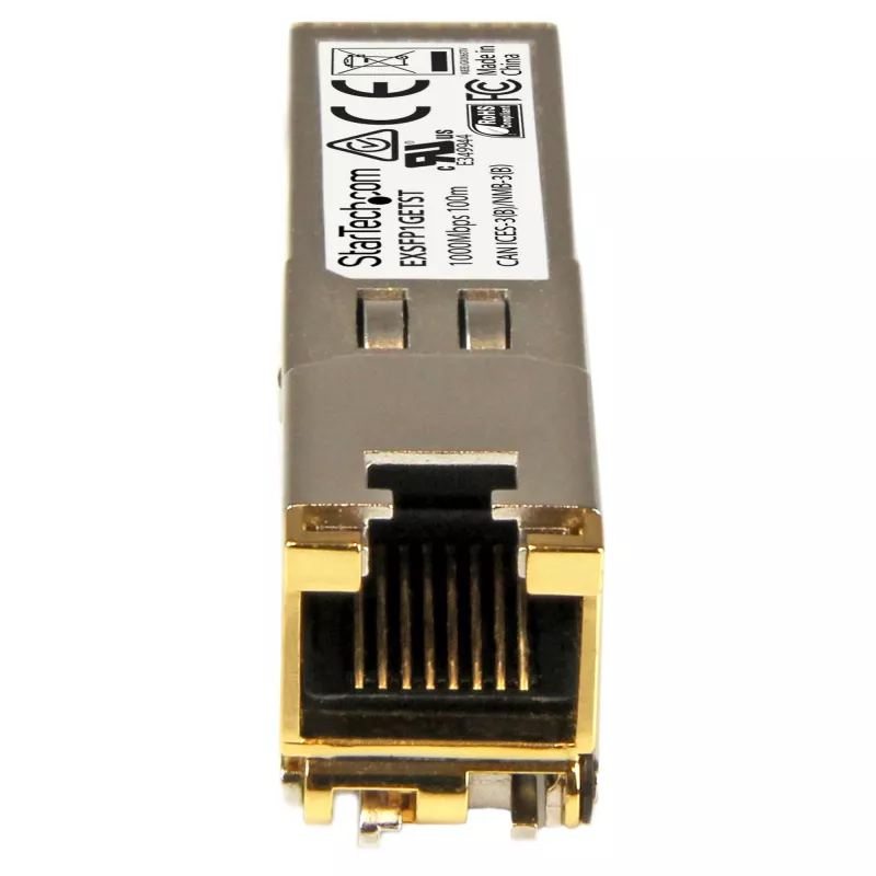 StarTech.com Juniper EX-SFP-1GE-T kompatibles SFP-Transceivermodul – 10/100/1000BASE-T ~ Juniper EX-SFP-1GE-T kompatibles SFP-Modul – 1000BASE-T – SFP auf RJ45 Cat6/Cat5e – 1GE Gigabit Ethernet SFP – RJ-45 100 m