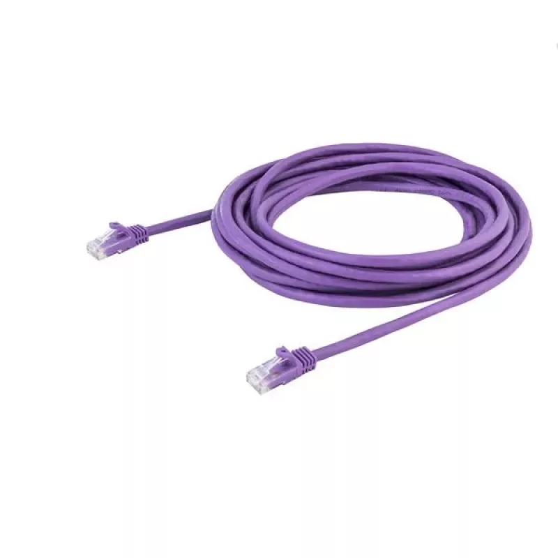 StarTech.com 5m CAT6 Ethernet-Kabel - Lila CAT 6 Gigabit Ethernet-Kabel –250MHz 100W PoE RJ45 UTP Netzwerk-/Patchkabel rastnasenfrei mit Zugentlastung einzeln geprüft