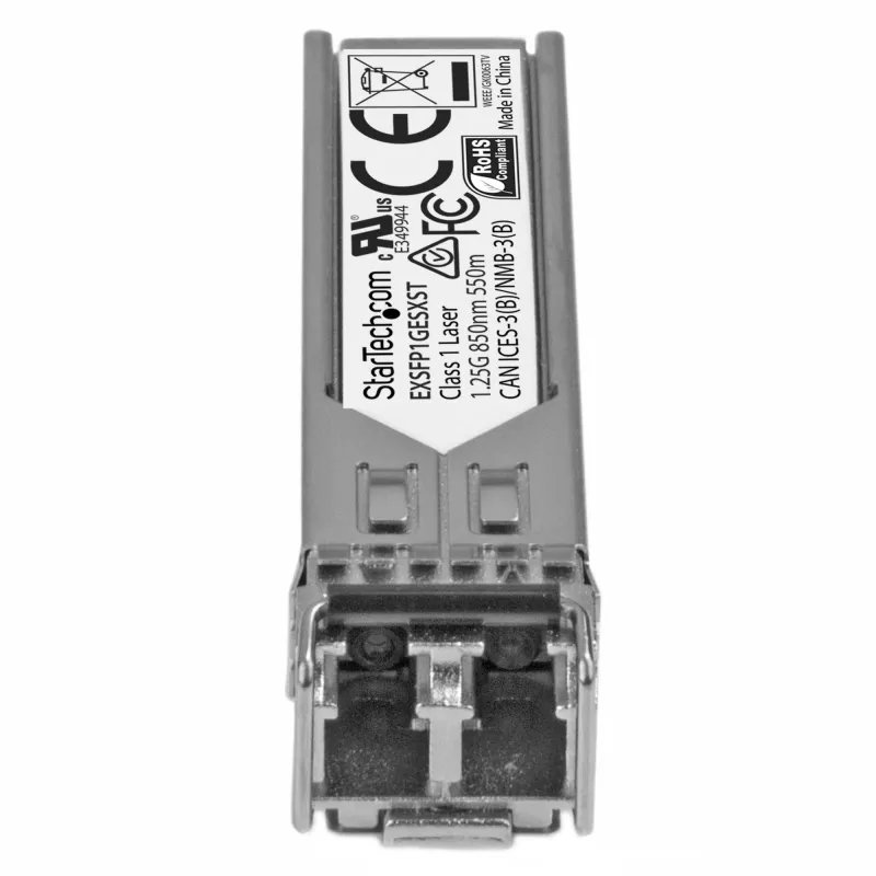 StarTech.com Juniper EX-SFP-1GE-LX kompatibles SFP-Transceivermodul – 1000BASE-LX~Juniper EX-SFP-1GE-LX kompatibles SFP-Modul – 1000BASE-LX – 1GbE Singlemode-Faser SMF Optischer Transceiver – 1GE Gigabit Ethernet SFP – LC 10 km – 1310 nm – DDM