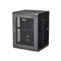 StarTech.com 4-Post 15U Wandmontage-Netzwerkschrank mit 1U Ablage, 19 Zoll klappbarer wandmontierter Serverschrank für Daten-/AV-/Elektronik-/Computergeräte, flexibles belüftetes Rack-Gehäuse