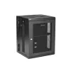 StarTech.com 4-Post 15U Wandmontage-Netzwerkschrank mit 1U Ablage, 19 Zoll klappbarer wandmontierter Serverschrank für Daten-/AV-/Elektronik-/Computergeräte, flexibles belüftetes Rack-Gehäuse