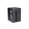 StarTech.com 4-Post 15U Wandmontage-Netzwerkschrank mit 1U Ablage, 19 Zoll klappbarer wandmontierter Serverschrank für Daten-/AV-/Elektronik-/Computergeräte, flexibles belüftetes Rack-Gehäuse