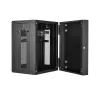 StarTech.com 4-Post 15U Wandmontage-Netzwerkschrank mit 1U Ablage, 19 Zoll klappbarer wandmontierter Serverschrank für Daten-/AV-/Elektronik-/Computergeräte, flexibles belüftetes Rack-Gehäuse