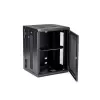 StarTech.com 4-Post 15U Wandmontage-Netzwerkschrank mit 1U Ablage, 19 Zoll klappbarer wandmontierter Serverschrank für Daten-/AV-/Elektronik-/Computergeräte, flexibles belüftetes Rack-Gehäuse