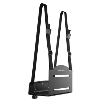 StarTech.com CPU-Halterung – verstellbare Computer-Wandhalterung, Wandmontage CPU-Halter, Universal, 10 kg, Schwarz, Stahl, Vertikal