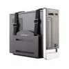 StarTech.com CPU-Halterung – verstellbare Computer-Wandhalterung, Wandmontage CPU-Halter, Universal, 10 kg, Schwarz, Stahl, Vertikal