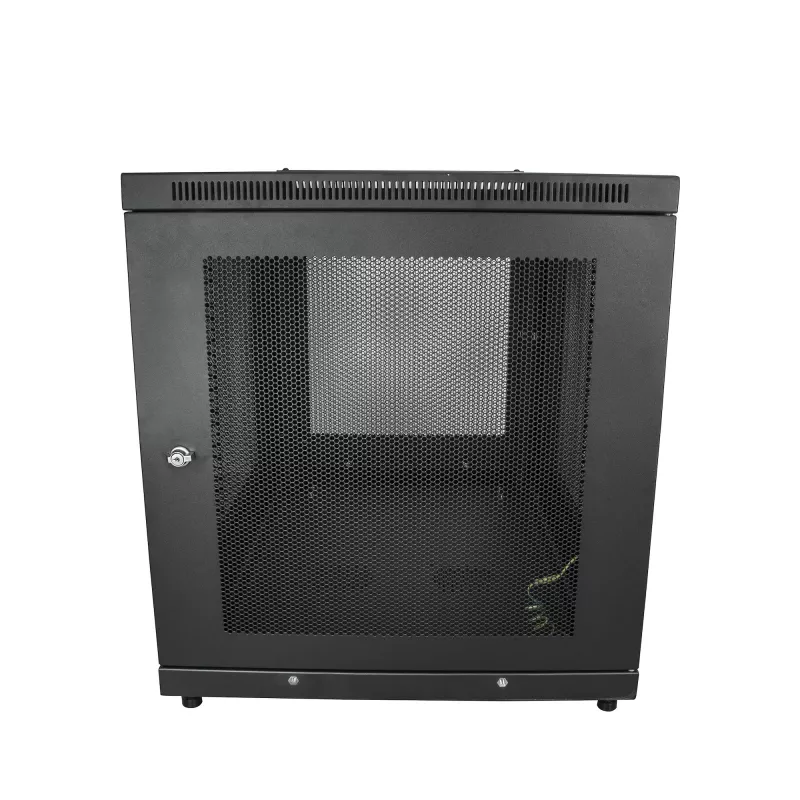 StarTech.com 4-Post 12U Serverschrank, abschließbarer 19-Zoll-Datenschrank für Computer-/AV-/IT-Ausrüstung, Büro-/Heimnetzwerkschrank mit Rollen und verstellbaren Montageschienen