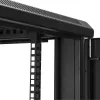 StarTech.com 4-Post 12U Serverschrank, abschließbarer 19-Zoll-Datenschrank für Computer-/AV-/IT-Ausrüstung, Büro-/Heimnetzwerkschrank mit Rollen und verstellbaren Montageschienen