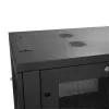 StarTech.com 4-Post 12U Serverschrank, abschließbarer 19-Zoll-Datenschrank für Computer-/AV-/IT-Ausrüstung, Büro-/Heimnetzwerkschrank mit Rollen und verstellbaren Montageschienen