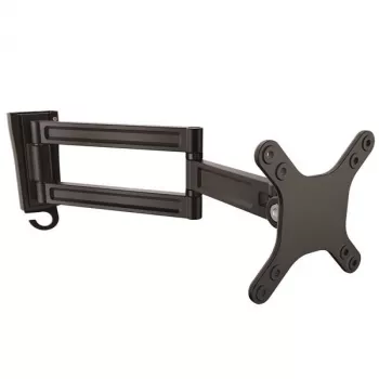 StarTech.com Wandmontage-Monitorarm - Doppelt schwenkbar, 15 kg, 33 cm (13 Zoll), 68,6 cm (27 Zoll), 75 x 75 mm, 100 x 100 mm, Schwarz
