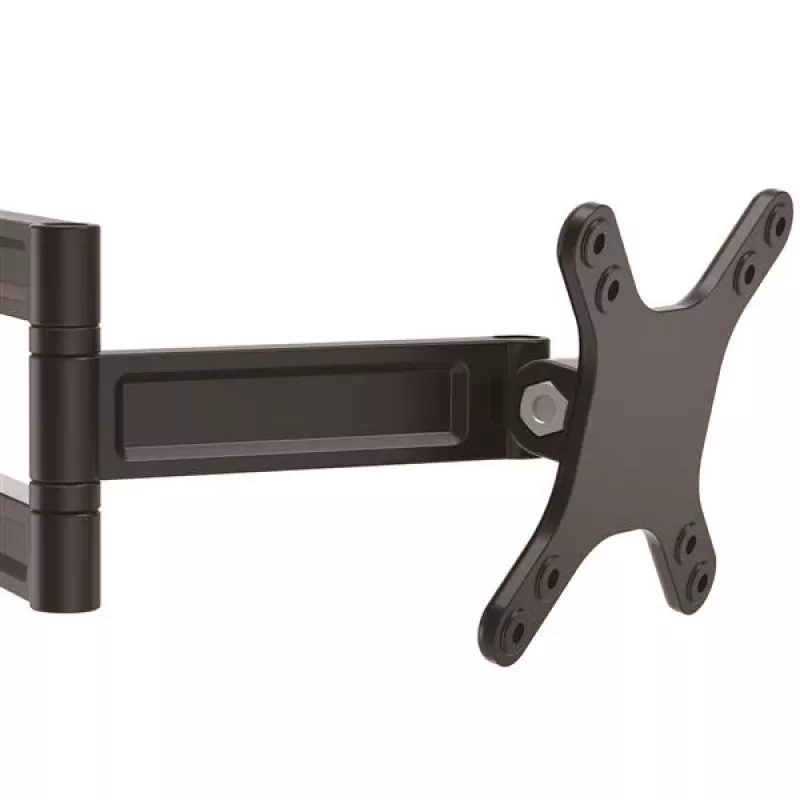 StarTech.com Wandmontage-Monitorarm - Doppelt schwenkbar, 15 kg, 33 cm (13 Zoll), 68,6 cm (27 Zoll), 75 x 75 mm, 100 x 100 mm, Schwarz