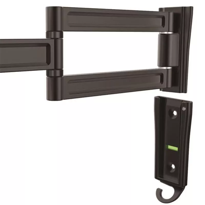 StarTech.com Wandmontage-Monitorarm - Doppelt schwenkbar, 15 kg, 33 cm (13 Zoll), 68,6 cm (27 Zoll), 75 x 75 mm, 100 x 100 mm, Schwarz