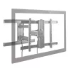 StarTech.com TV-Wandhalterung für Displays bis zu 80 Zoll (50 kg) mit VESA-Halterung – flaches, vollbewegliches Universal-TV-Wandhalterungssystem – robuste, verstellbare Neige-/Schwenk-Gelenkarmhalterung