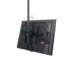 StarTech.com TV-Deckenhalterung – voll bewegliche universelle Hängehalterung für einen Bildschirm mit verstellbarem kurzen Teleskopmast – Neigen/Schwenken – VESA-Halterung für 32–75 Zoll Displays