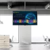 StarTech.com TV-Deckenhalterung – voll bewegliche universelle Hängehalterung für einen Bildschirm mit verstellbarem kurzen Teleskopmast – Neigen/Schwenken – VESA-Halterung für 32–75 Zoll Displays