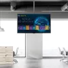 StarTech.com TV-Deckenhalterung – Vollbewegliche universelle Hängehalterung für einen Bildschirm mit verstellbarem Teleskop-Langmast – Neigung / Schwenkung – VESA-Halterung für 32 inch-75 inch Displays
